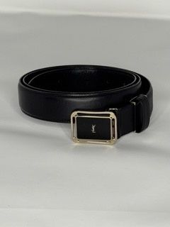 YSL Black/Silver Belt
