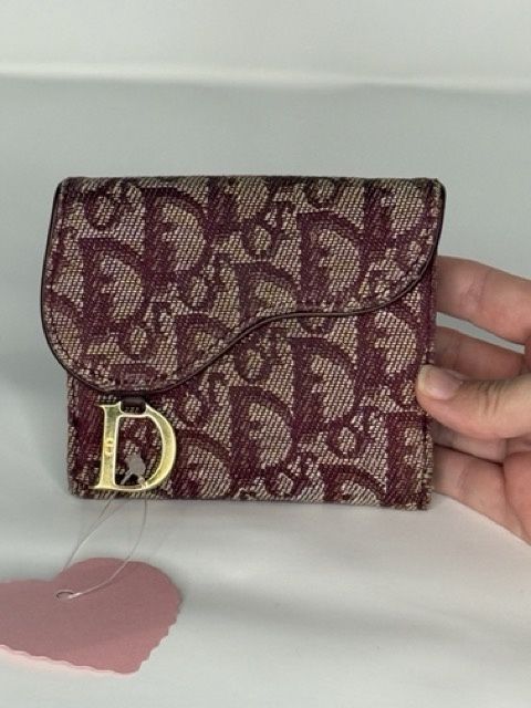 Dior Trotter Red Saddle Wallet