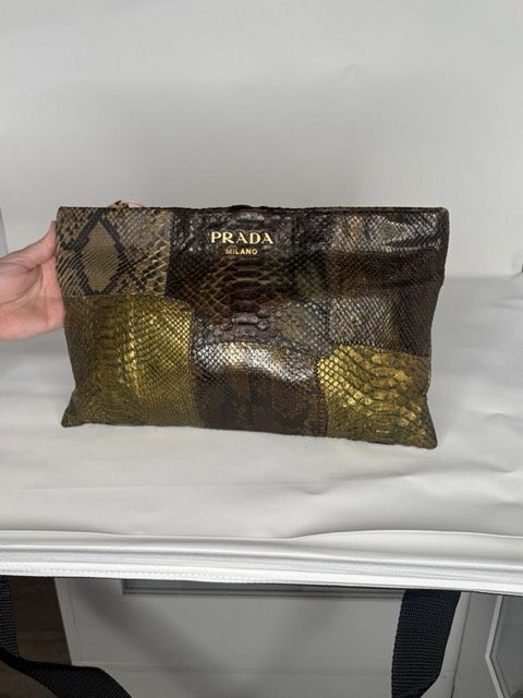 Prada Gxotic Clutch Bronze