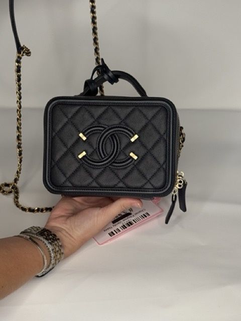 Chanel Filigree Vanity Navy