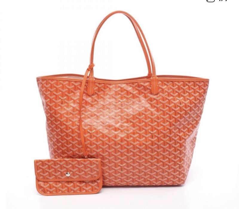 Goyard Orange St Louis Tote GM + Pouch