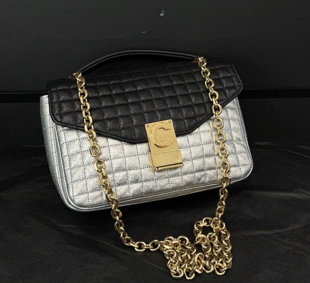 Celine Black/Silver Crossbody