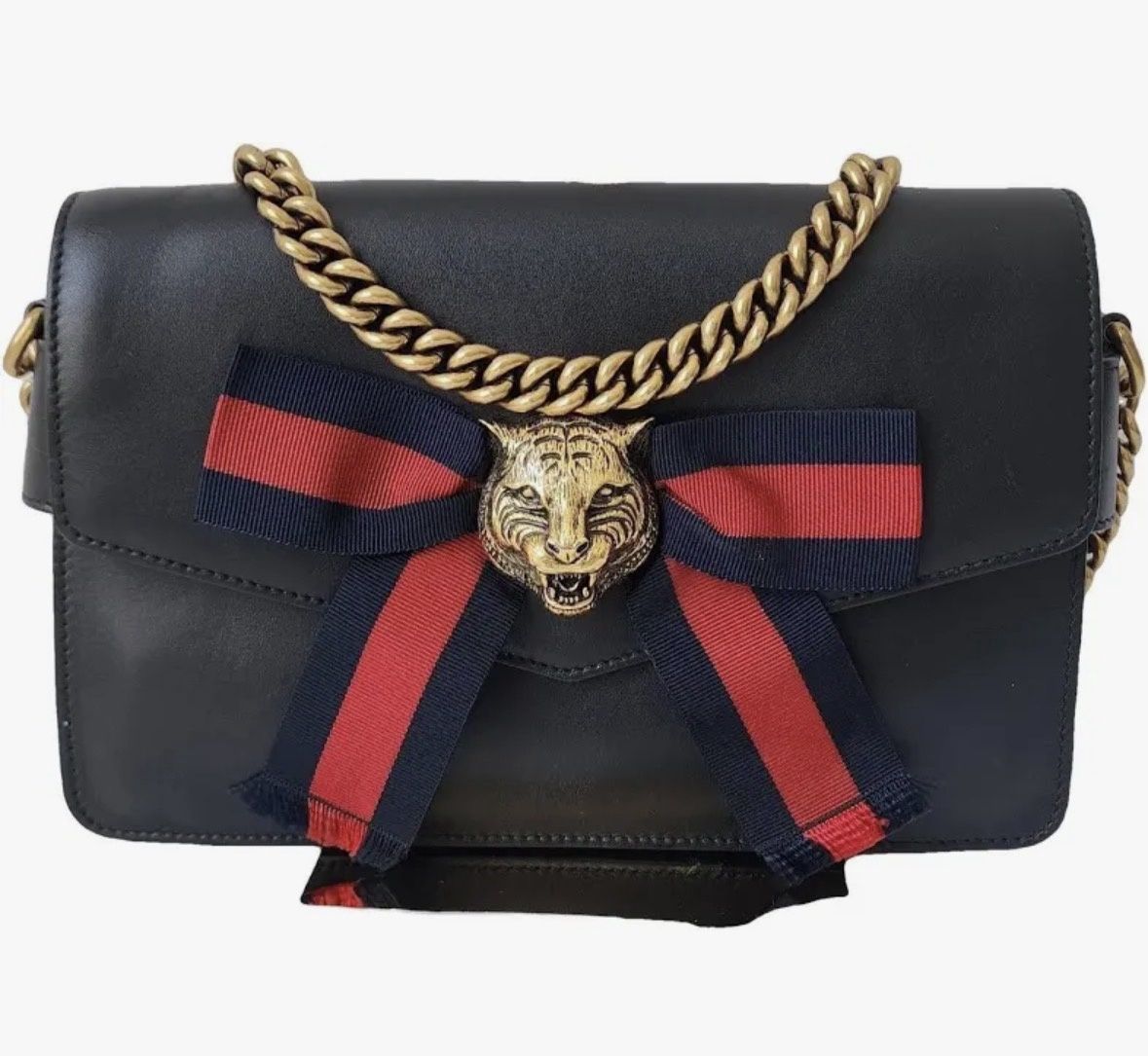 Gucci Black Animalier Bow Broadway