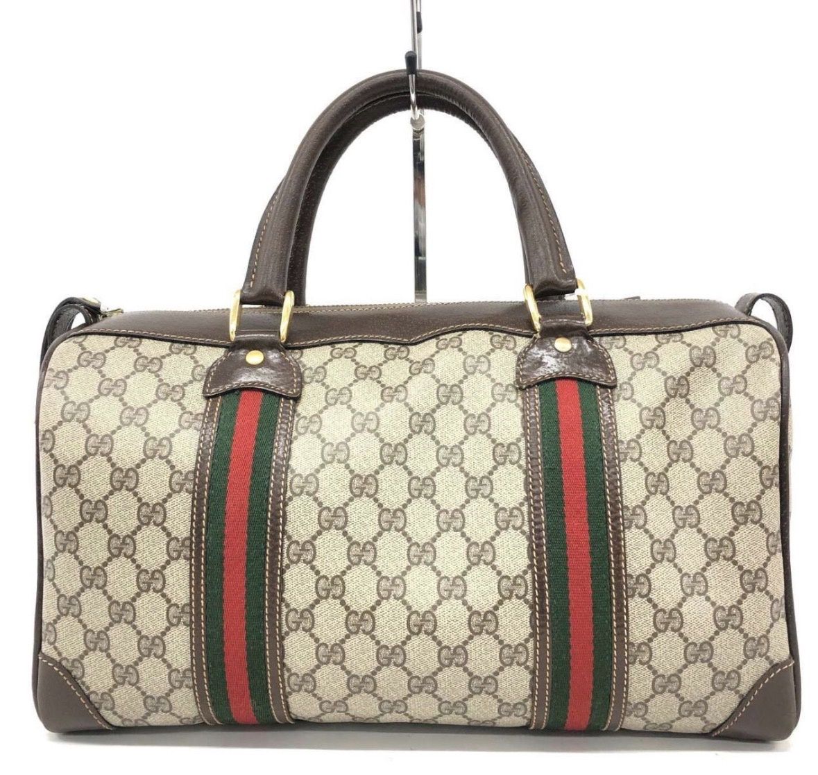 Gucci gg supreme sherry line Boston bag