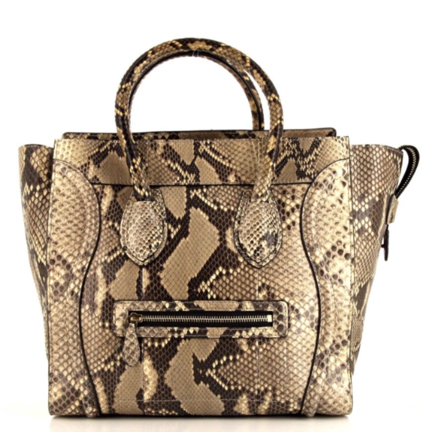 Celine exotic large luggage tote