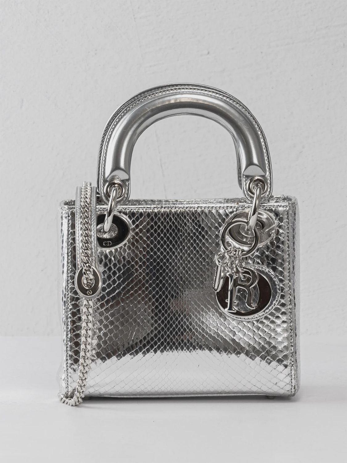Christian Dior Metallic Python Mini Lady Dior