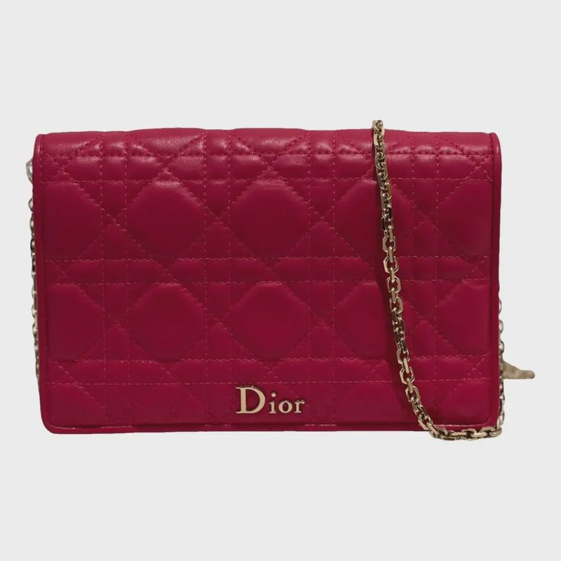 Dior pink cannage WOC