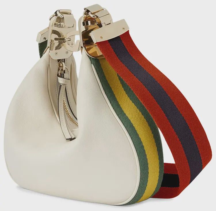 Gucci cream attaché hobo shoulder bag