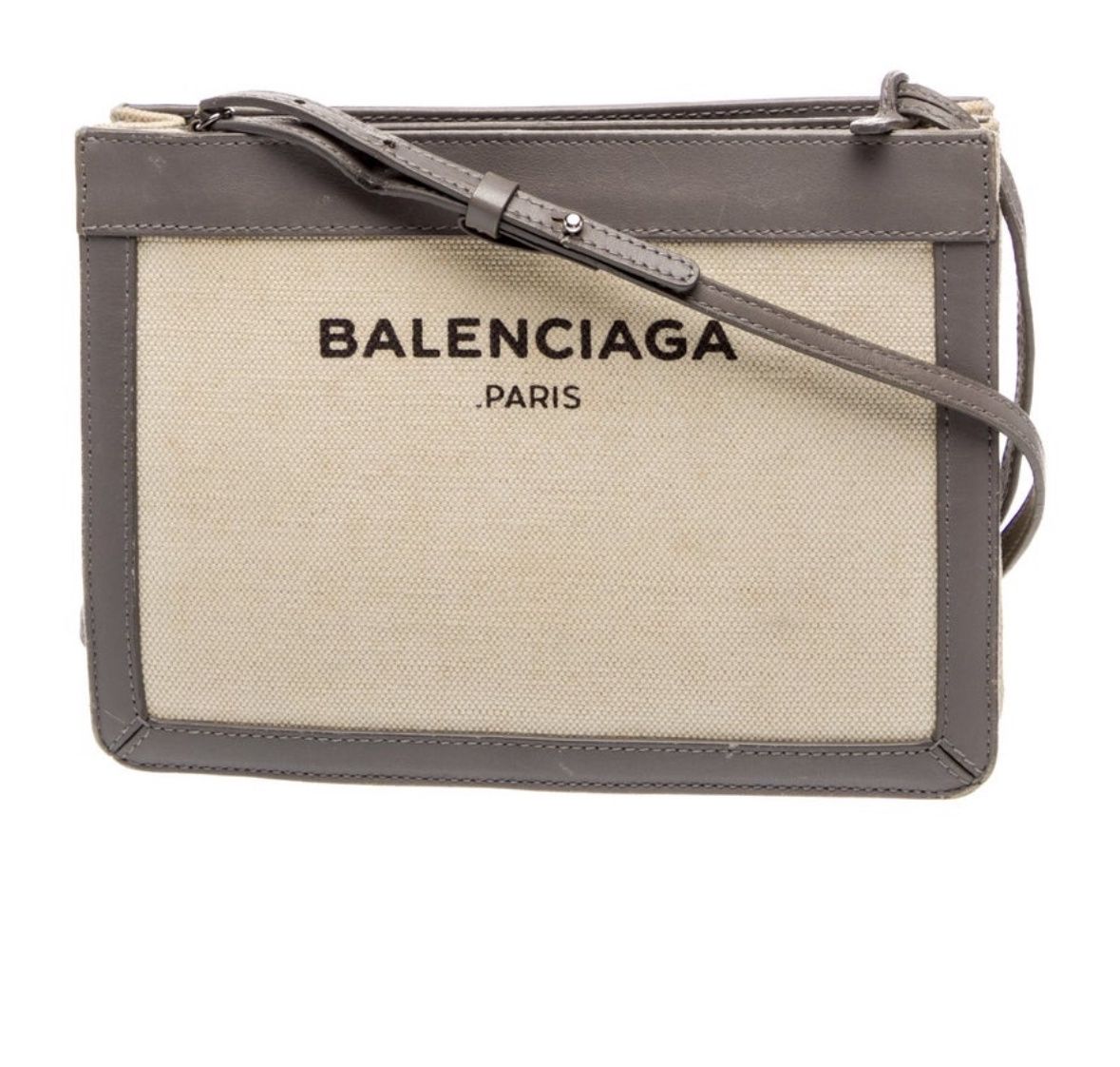 Balenciaga grey canvas crossbody