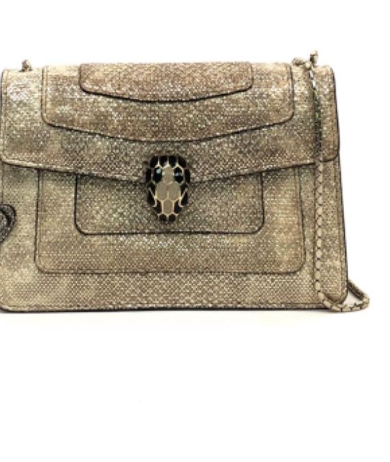 Bvlgari serpanti karung forever bag metallic