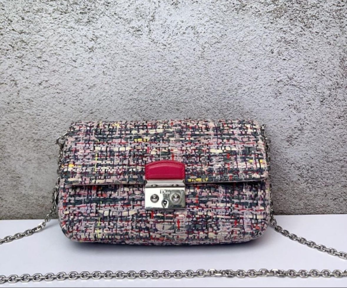 Dior tweed silver miss dior  crossbody