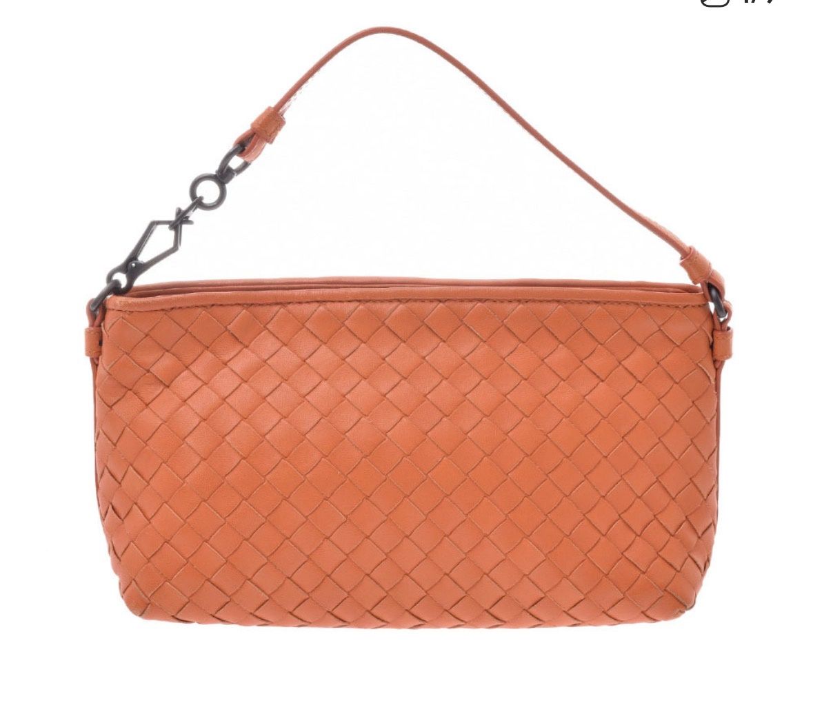 Bottega veneta orange intraciato shoulder