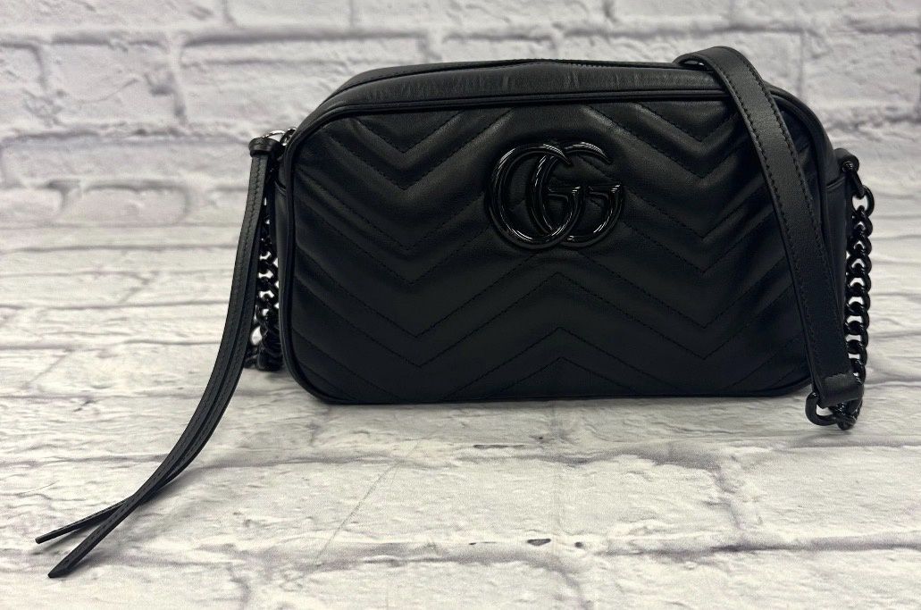 Gucci black on black marmont crossbody