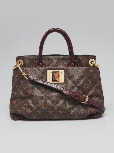 Lv Limited edition toile python ostrich mono
