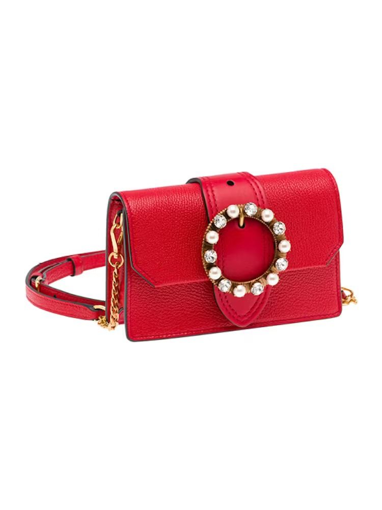 Mui miu red stone crossbody