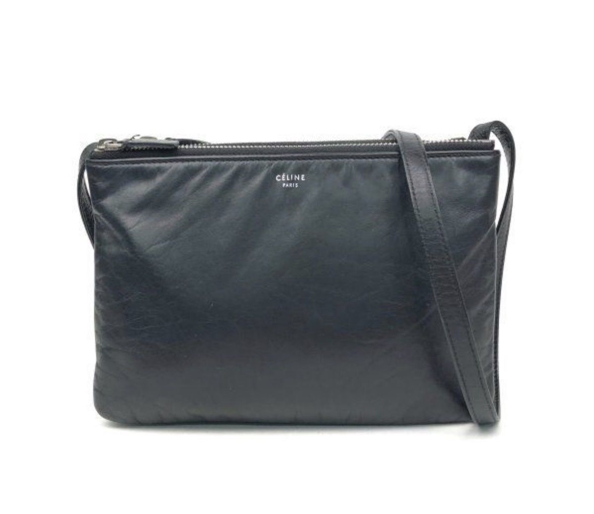 Celine black tri crossbody