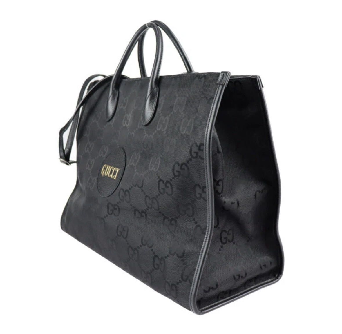 Gucci black gg  off the grid tote