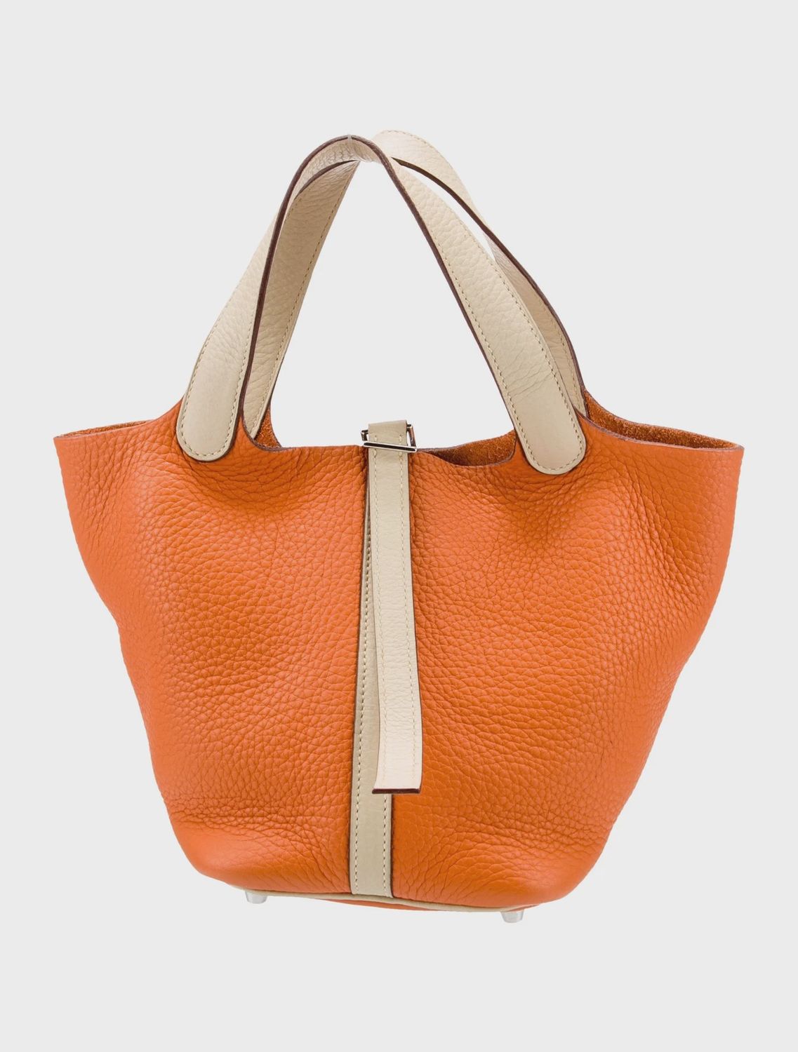 Hermes Picotin H orange bicolor clemence