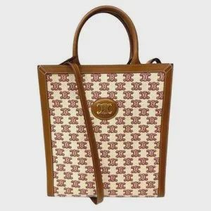 Celine Small Vertical Cabas tote  Triomphe canvas