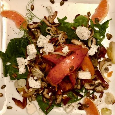 Autumn Roasted Red Kuri Squash Salad