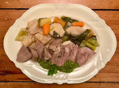 Traditional Veal Tongue with Salsa Verde or Gribiche 