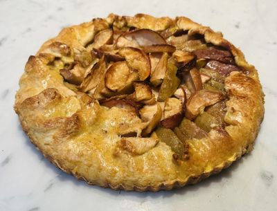 Rustic New England Heirloom Apple Tart and Maple Sugar Ice Cream