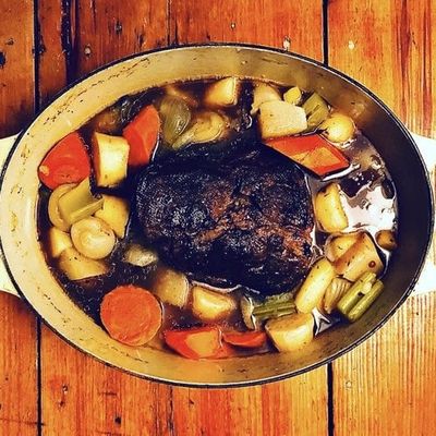 Beef Stew with Root Vegetables and Leeks