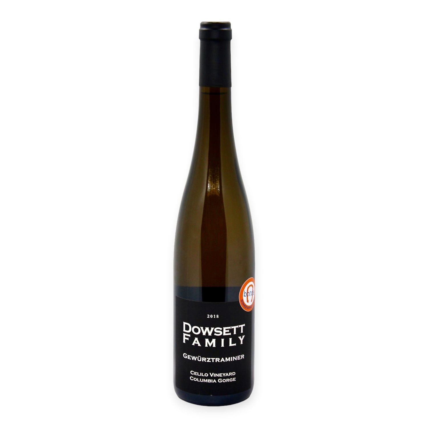 Dowsett Family Winery, Gewürztraminer 2018, Celilo Vineyard, Columbia Gorge, WA