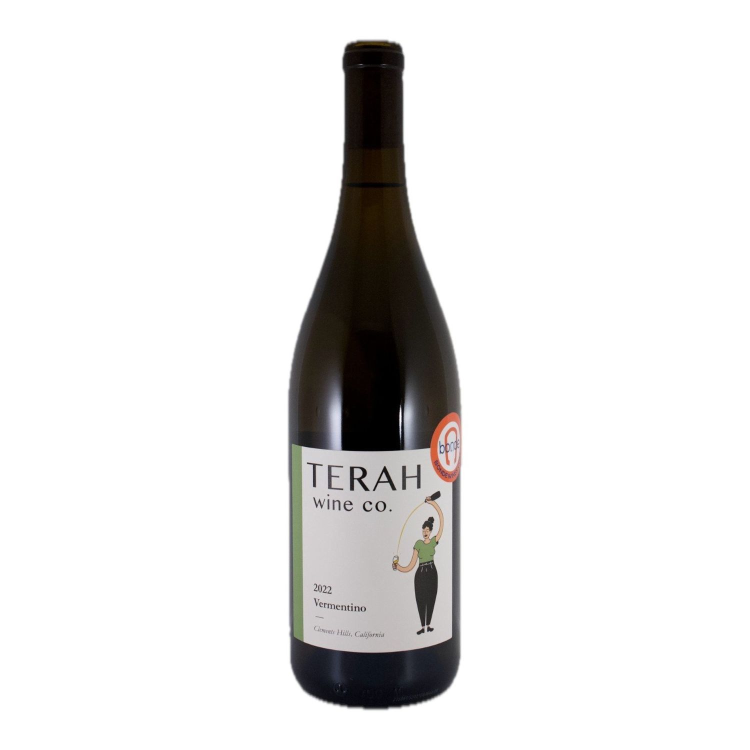 Terah Wine, Vermentino 2022, Clement Hill, Lodi, Central Valley, CA