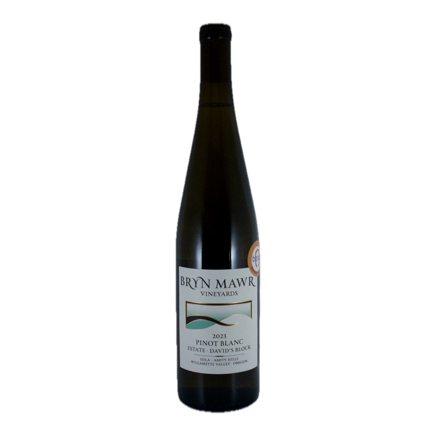 Bryn Mawr Vineyards, Pinot Blanc Estate 2023, David&#39;s Block vineyard, Eola-Amity, Willamette Valley, OR