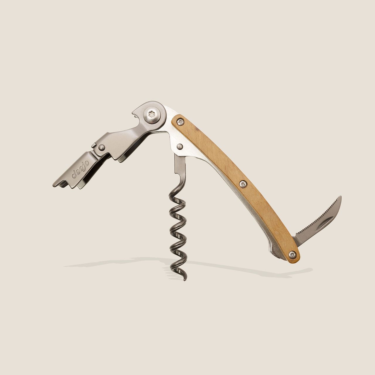 Deejo Corkscrew, Olive wood
