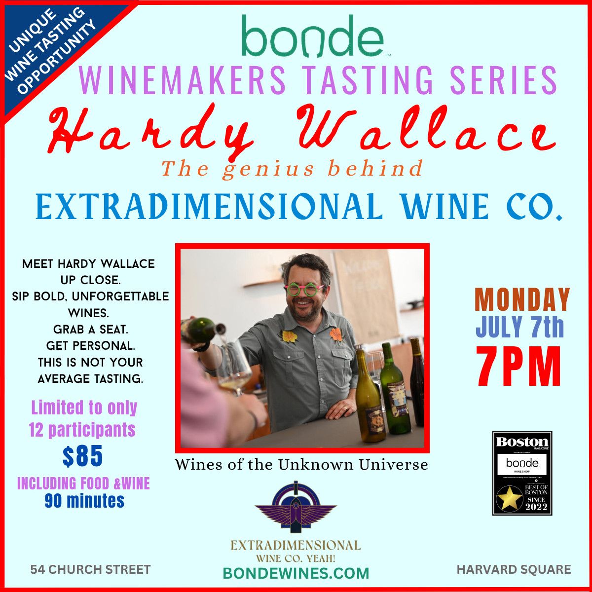 EXTRADIMENSIONAL WINE Co. YEAH ! Winetasting with Hardy Wallas 07-07-25
