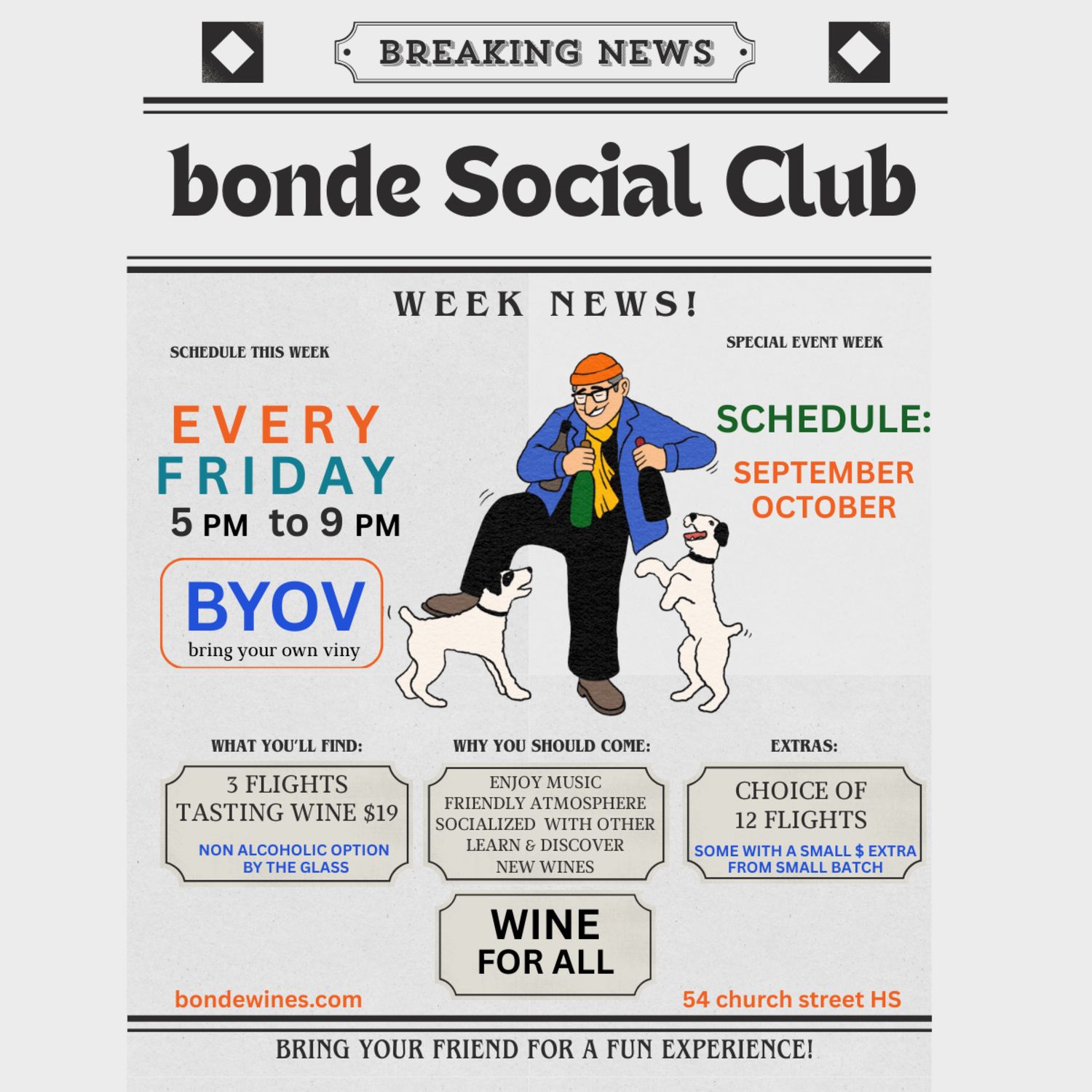 Bonde Social Club: Fridays 5-9pm