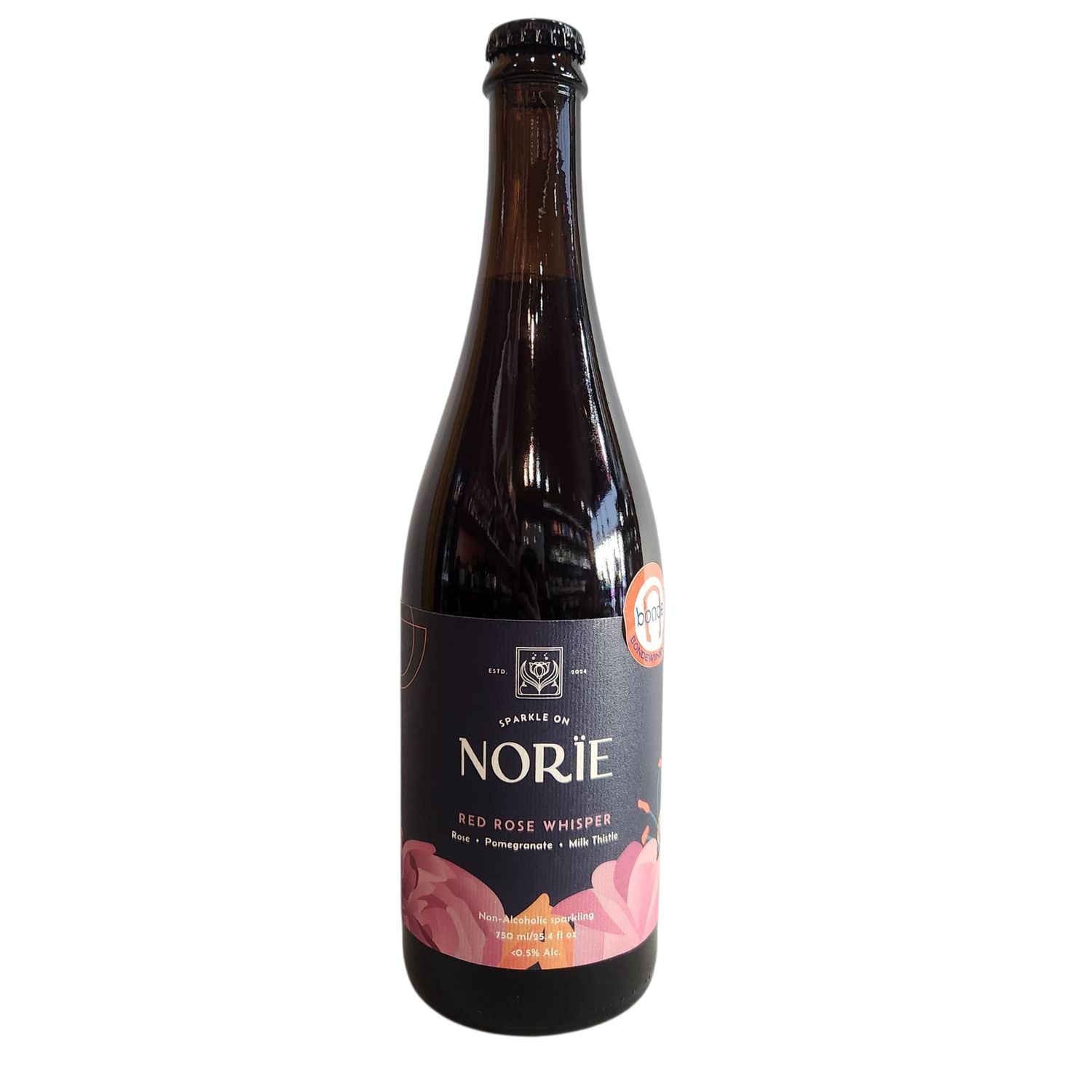Norïe Red Rose Whisper Non-Alcoholic Sparkling, Hoboken, NJ