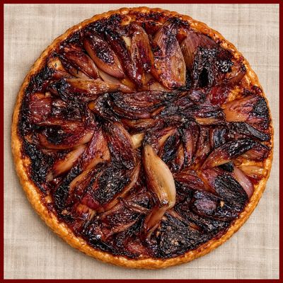 Shallot and Goat Cheese Tarte Tatin