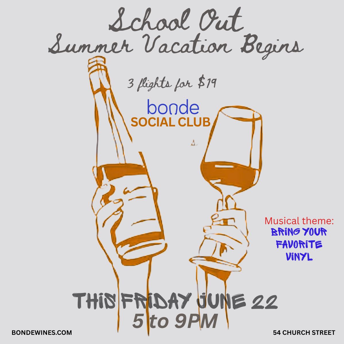 Bonde Social Club: Fridays 5-9pm