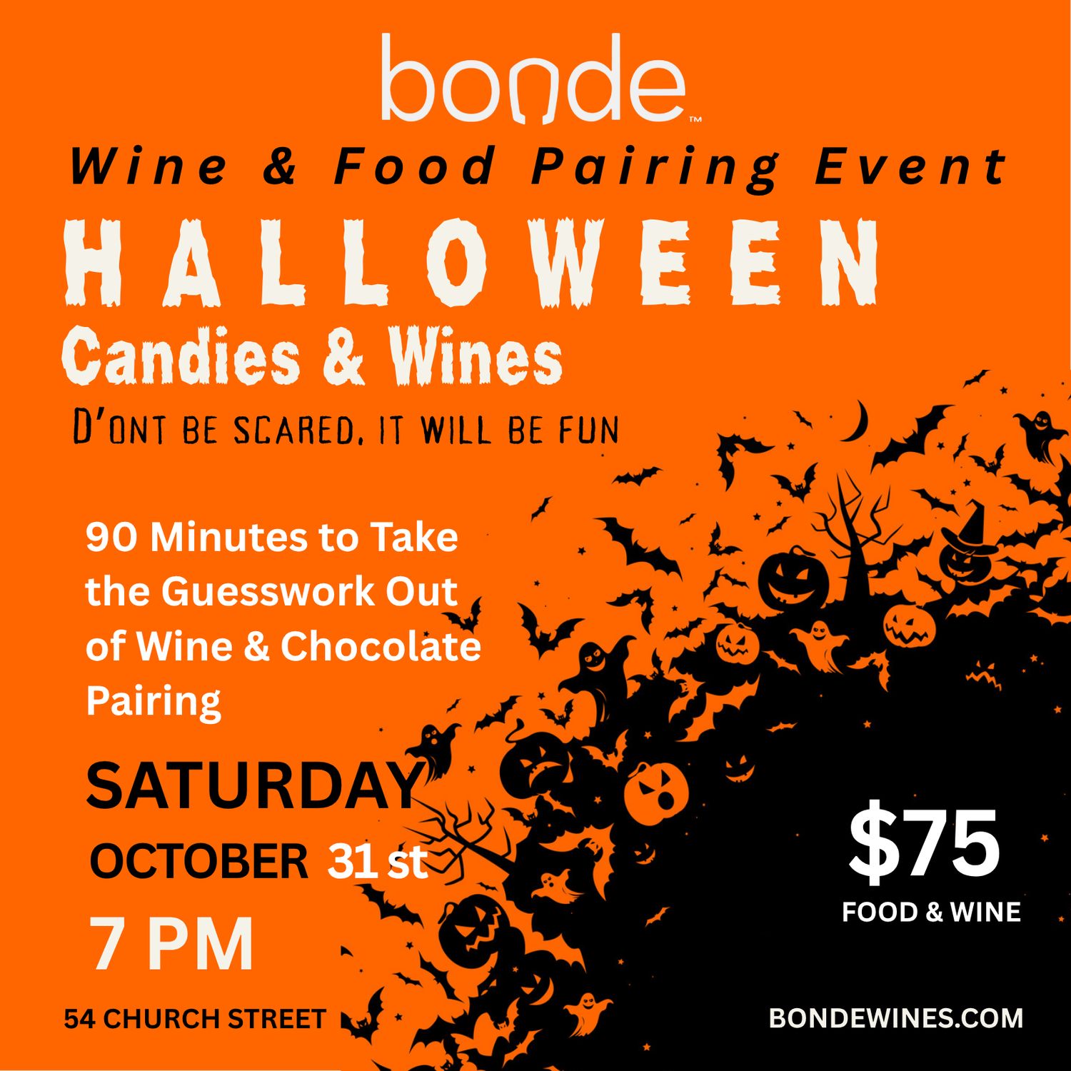 Halloween: Candies &amp; Wines - Wine Tasting &amp; Class - Saturday October 31st at 7pm