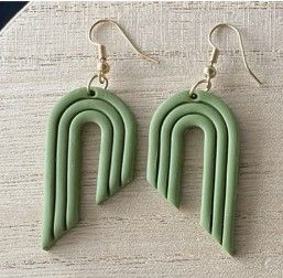 Olive Orangic Rainbow Dangles