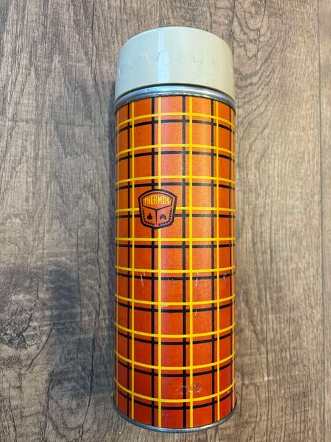 Vintage plaid Thermos, quart size