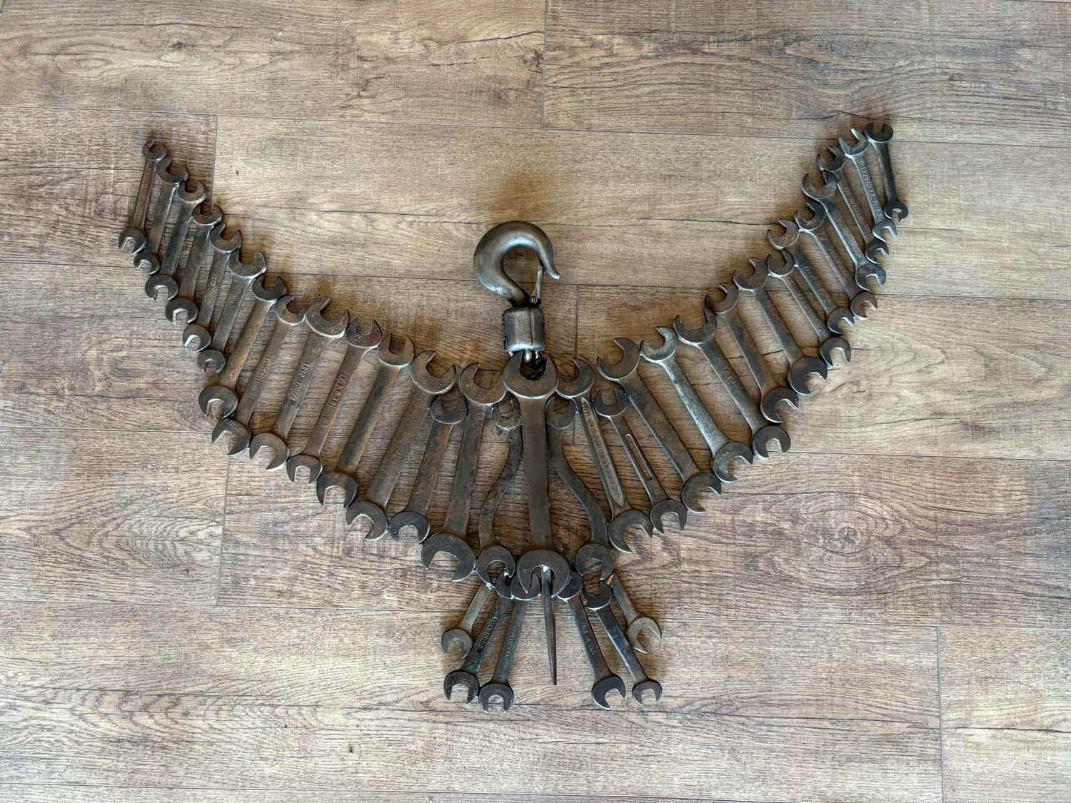 Eagle Wrench Upcycle Sculpture