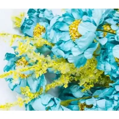 Wild Flower Bouquet, 19in, Hw, Light Teal