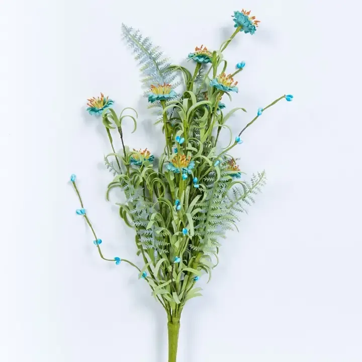 Wild Flower Spray With Rice Berries And Foam And Plastic