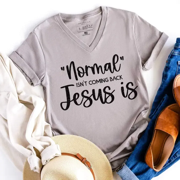 Normal Isn&#39;t Coming Back V-Neck - 3XL
