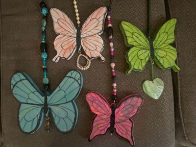 Paint & Upcycle Party - Pendant Porch Hanger Butterfly - Wednesday, October 28th, 6pm ct