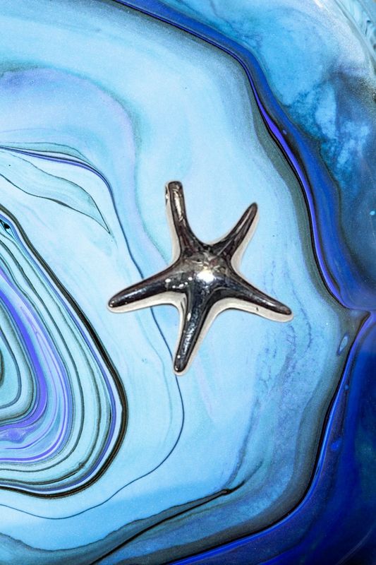 Starfish Puffed Pendant