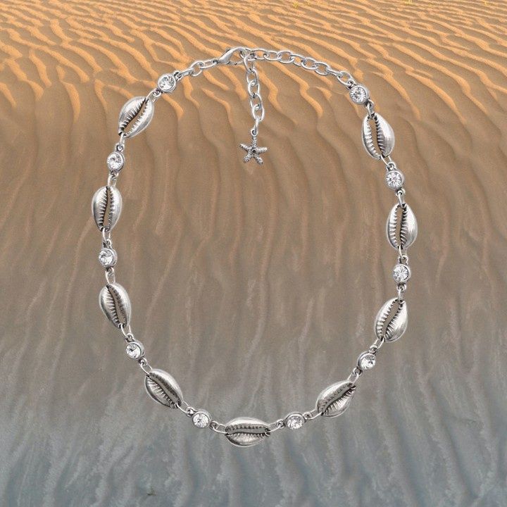 Shell Pewter Necklace