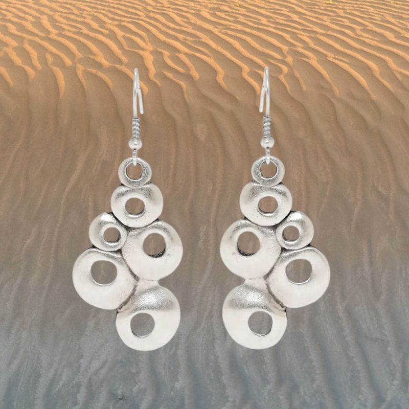 Bubbles Pewter Earrings