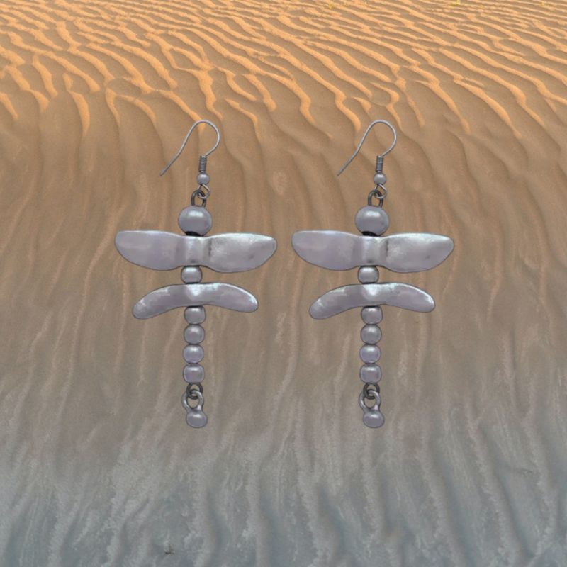 Dragonfly Pewter Earrings
