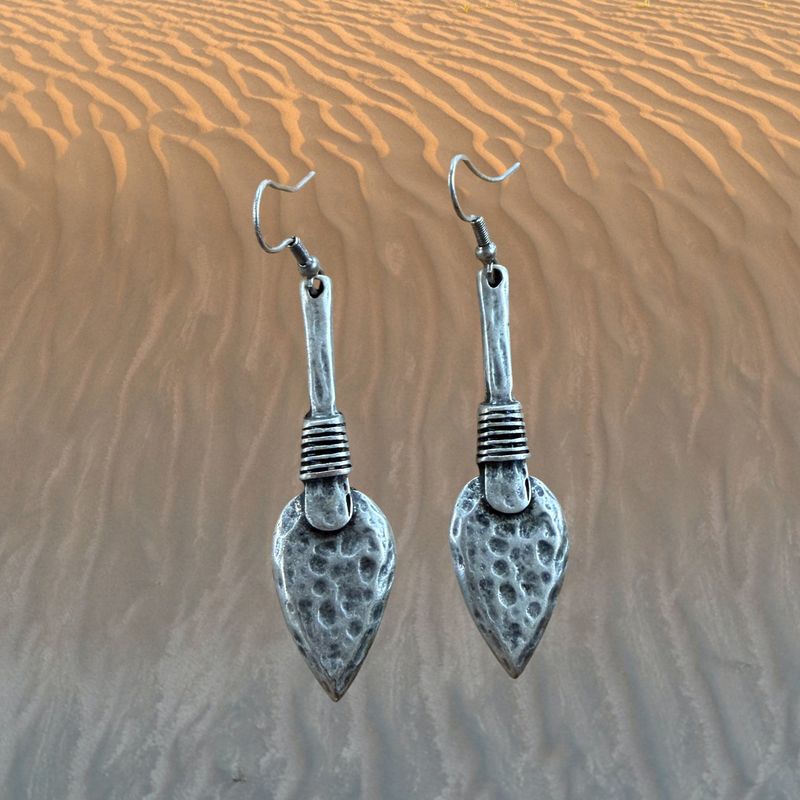 Spear Pewter Earrings