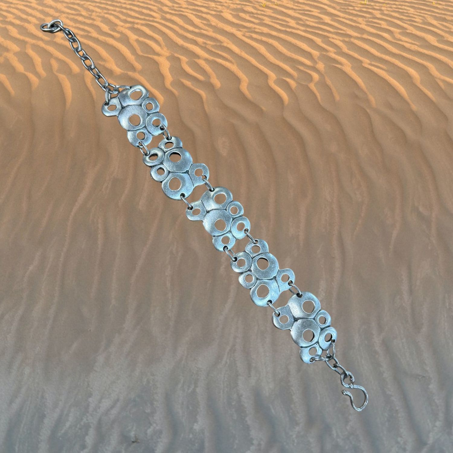 Bubbles Pewter Bracelet